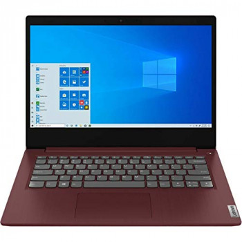 "Lenovo Ideapad 3-14IIL05 (81WD00ENUK) 14"" Full HD Laptop (Intel Core i3-1005G1, 4GB RAM, 128GB SSD, Windows 10 S, Office 365 Personal)", cherry red