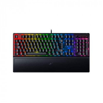 Razer BlackWidow V3 - Premium Mechanical Gaming Keyboard (Mechanical Keyboard with Green Switches (Tactile and Click), RGB Chroma Lighting, Media Keys) UK Layout