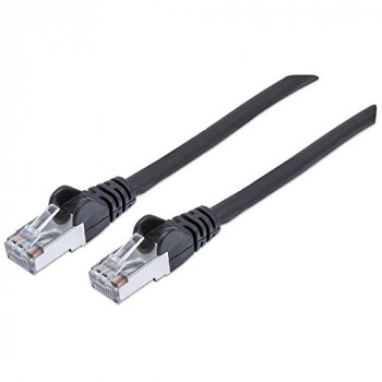 Intellinet Network Patch Cable, Cat6A, 20m, Black, Copper, S/FTP, LSOH / LSZH, PVC, RJ45, Gold Plated Contacts, Snagless, Booted, Polybag