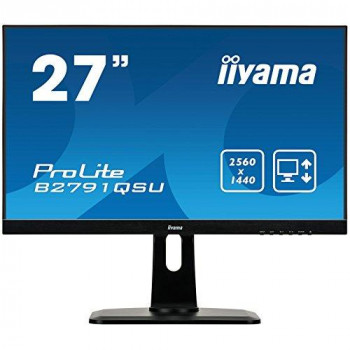 iiyama ProLite B2791QSU-B1 27 inch LED 1ms Monitor - 2560 x 1440 Resolution, 1ms Response, Built In Speakers, HDMI, DVI - Black