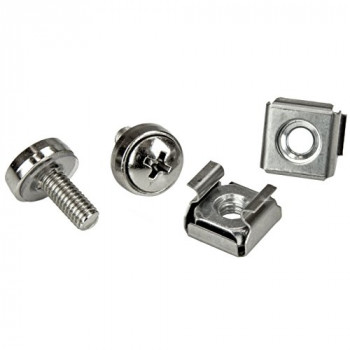 StarTech.com Rack Screws - 20 Pack - Installation Tool - 12 mm M5 Screws - M5 Nuts - Cabinet Mounting Screws and Cage Nuts