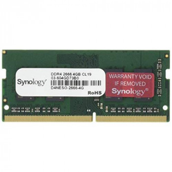 Synology - DDR4-4 GB - SO-DIMM 260-pin - 2666 MHz / PC4-21300 - 1.2 V - unbuffered - non-ECC - for Deep Learning NVR DVA3219