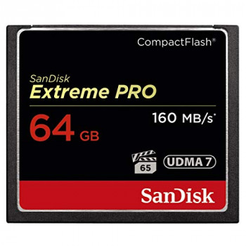 SanDisk Extreme Pro 64 GB 160 MB/s CompactFlash Memory Card - Black/Gold/Red