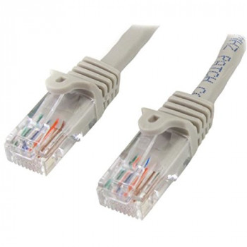 Gray Snagless Cat5e Patch Cable 0.5m