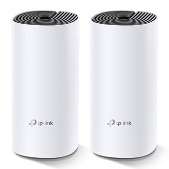 TP-Link Deco M4 Whole Home Mesh Wi-Fi System, Seamless and Speedy Up To 2800 Sq ft coverage, Work with Amazon Echo/Alexa, Router and Wi-Fi Booster Replacement, Parent Control, Pack of 2