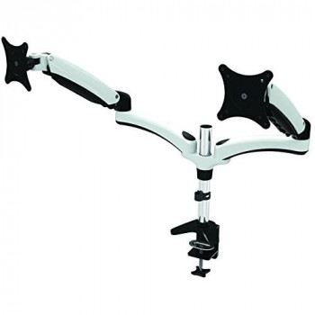 Amer Dual Articulating Arms Mount for Monitor - Black, Chrome, White