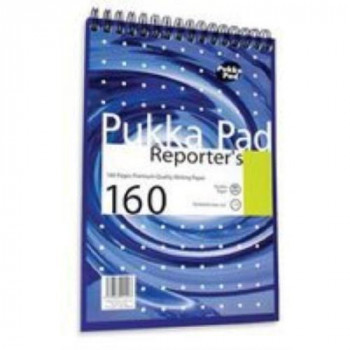 pukka pads NM001 - Pukka Reporters Shothand Pad Wirebound 160P 205x140mm NM001 - (PK3)
