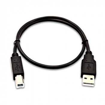 V7 J154524 0.5m USB A USB B Male Black Usb Cable (0.5m, USB A, USB B, 1.0, 480 Mbps, Black)