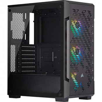 Corsair iCUE 220T RGB Airflow Gaming Case with Tempered Glass Window ATX 3 x SP120 RGB PRO Fans