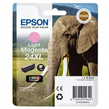 Epson C13T24364012 24 X-Large Series Elephant Ink Cartridge, Light Magenta, Genuine
