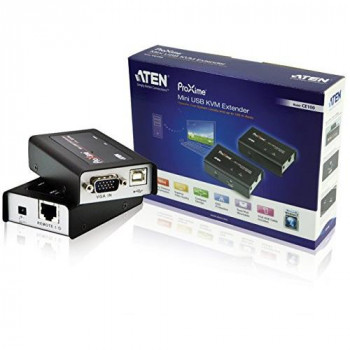 Aten CE100 Mini USB KVM Extender - Black