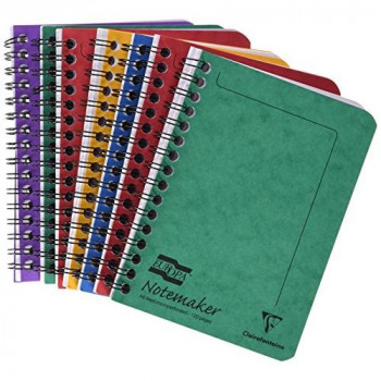 Europa Notemaker Book Sidebound Ruled 80gsm 120 Pages A6 Assorted A Ref 482/1138 Pack 10