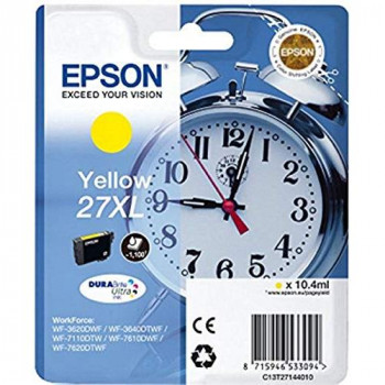 Epson C13T27144012 Alarm Clock No.27 X-Large Series High Capacity Ink Cartridge, Yellow, Genuine
