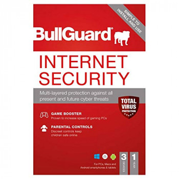 Bullguard Internet Security 2021 1Year/3 Device Multi Device Single Retail Licence English