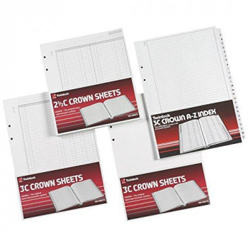 Rexel Twinlock Crown 3C Refill Sheets Plain (Pack of 100 Sheets)