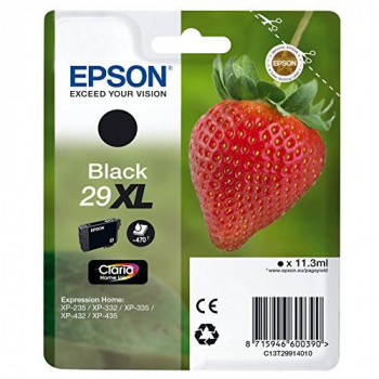 Epson Claria No.29 Home Strawberry Ink Cartridge X-Large High Capacity, Black, Genuine