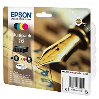 Epson 16 Durabrite Ultra Ink, Four colours, Multipack