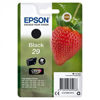 Epson Claria No.29 Home Strawberry Standard Ink Cartridge, Black, Genuine