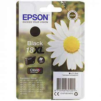 Epson XP 30/202/302/405 11.5 ml Ink Cartridge X-Large High Capacity, Black, Genuine