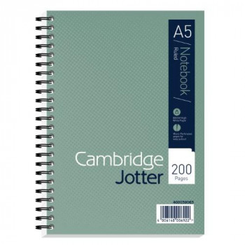 Cambridge A5 Jotter - Green (Pack of 3)
