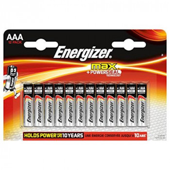 Energizer Max Alkaline AAA, 12 Pack