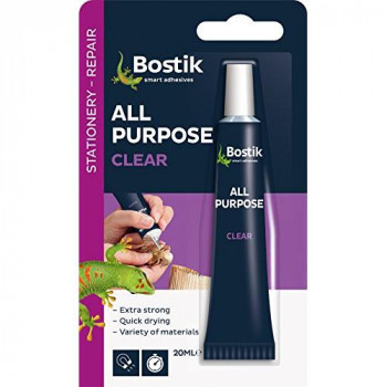 Bostik 20ml All Purpose Glue - Clear (Pack of 6)