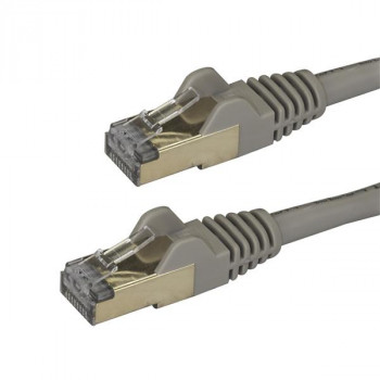 StarTech.com CAT6a Ethernet Cable - 1m - Gray Network Cable - Snagless RJ45 Cable - Ethernet Cord - 1 m / 3 ft