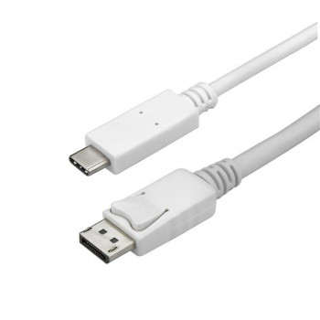 StarTech.com 9.8 ft / 3 m USB C to DisplayPort Cable - USB Type C to DP Video Adapter Cable - 4K 60Hz - White