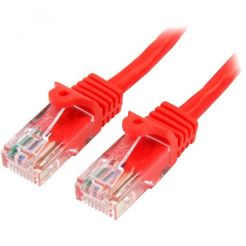 StarTech.com 2 m Red Cat5e Snagless RJ45 UTP Patch Cable - 2m Patch Cord