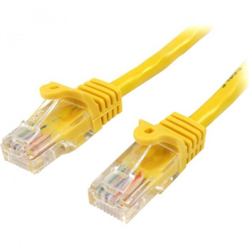 StarTech.com 2 m Yellow Cat5e Snagless RJ45 UTP Patch Cable - 2m Patch Cord