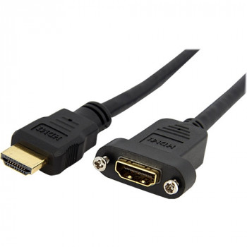 StarTech.com 3 ft Standard HDMI Cable for Panel Mount - F/M