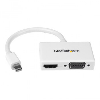 StarTech.com Travel A/V adapter - 2-in-1 Mini DisplayPort to HDMI or VGA converter - White