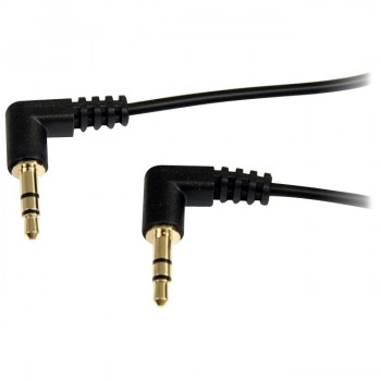 StarTech.com 6 ft Slim 3.5mm Right Angle Stereo Audio Cable - M/M