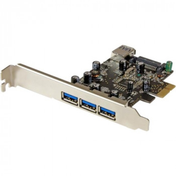 StarTech.com 4 Port PCI Express USB 3.0 Card - 3 External and 1 Internal