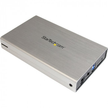 StarTech.com 3.5in Silver USB 3.0 External SATA III Hard Drive Enclosure with UASP - Portable External HDD