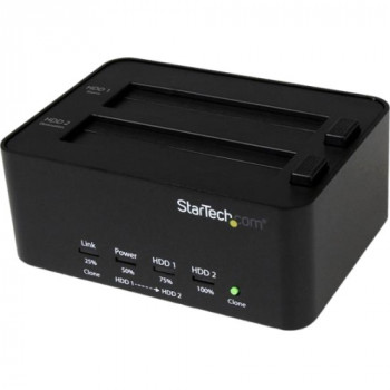 StarTech.com USB 3.0 SATA Hard Drive Duplicator & Eraser Dock - Standalone 2.5/3.5in HDD & SSD Eraser and Cloner