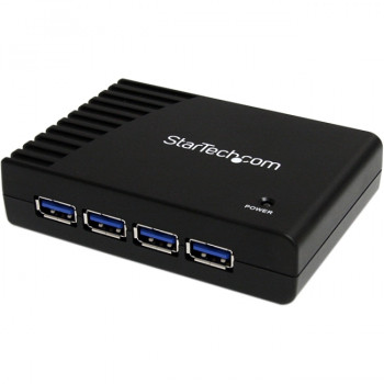 StarTech.com 4 Port Black SuperSpeed USB 3.0 Hub
