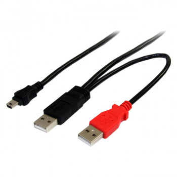 StarTech.com 6ft USB Y Cable for External Hard Drive