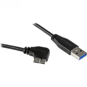 StarTech.com 1m 3 ft Slim Micro USB 3.0 Cable - M/M - USB 3.0 A to Right-Angle Micro USB - USB 3.1 Gen 1 (5 Gbps)
