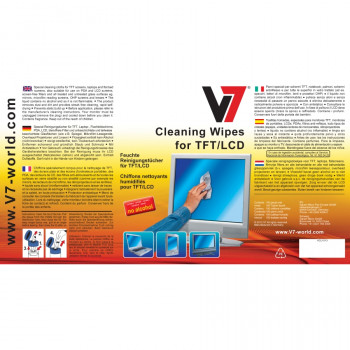 V7 Cleaning Wipe for Display Screen, Notebook