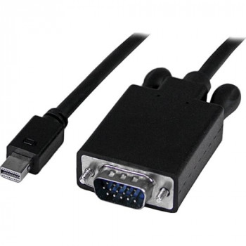 StarTech.com 6 ft Mini DisplayPort to VGAAdapter Converter Cable - mDP to VGA 1920x1200 - Black