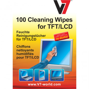 V7 Cleaning Wipe for Notebook, Display Screen