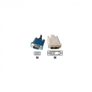 Connect 3 m DVI-A to VGA HD15 M Single Link Cord - Black