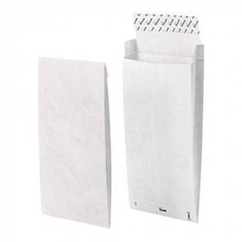 Tyvek Gusseted Envelopes Extra Capacity Strong C4 H324xW229xD38mm White Ref R4120 [Pack of 100]