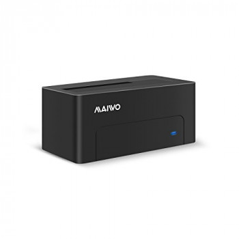 Maiwo USB 3.0 to SATA External Hard Drive Docking Station for 2.5 or 3.5inch HDD, SSD Tool free K308NEW black
