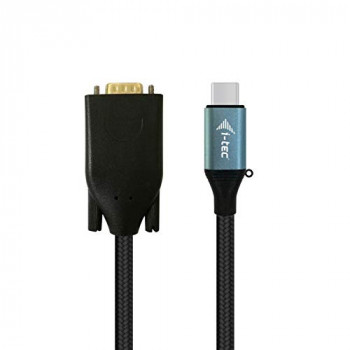 i-tec USB-C to VGA Cable Adapter 1x VGA Full HD+ for Windows Mac OS Thunderbolt 3 Compatible 150cm