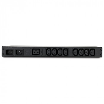 APC Rack-Mount Transfer Switches Rack ATS, 230V, 16A, C20 in, (8) C13 (1) C19 out