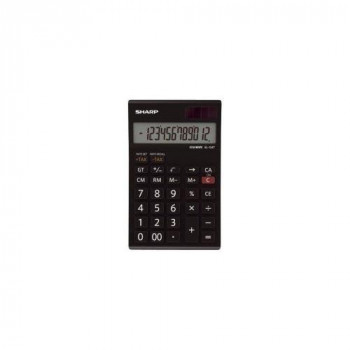 Sharp Black EL-124AT Desktop Calculator EL124ATWH