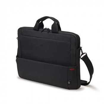 DICOTA Eco Slim Case Plus BASE 13-15.6 - functional laptop case with lots of storage space, black
