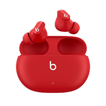 Beats Studio Buds – True Wireless Noise Cancelling Earbuds – IPX4 rating, Sweat Resistant Earphones, Compatible with Apple & Android, Class 1 Bluetooth, Built-in Microphone – Beats Red